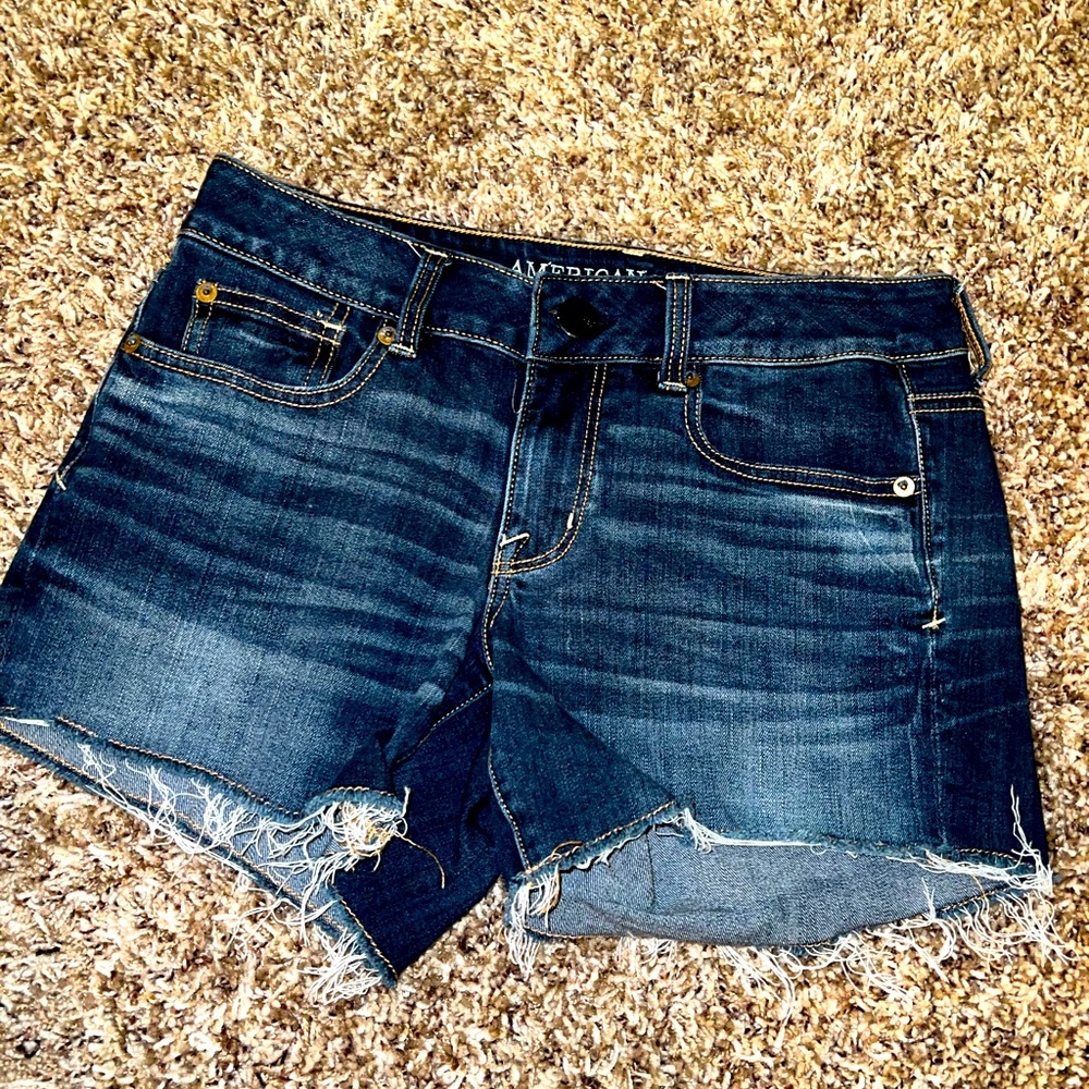AE denim shorts